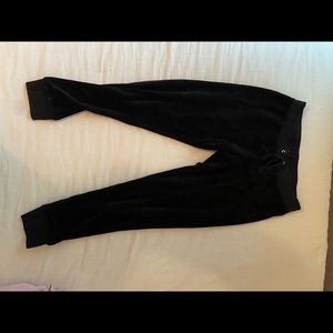 Black velour joggers Juicy Couture